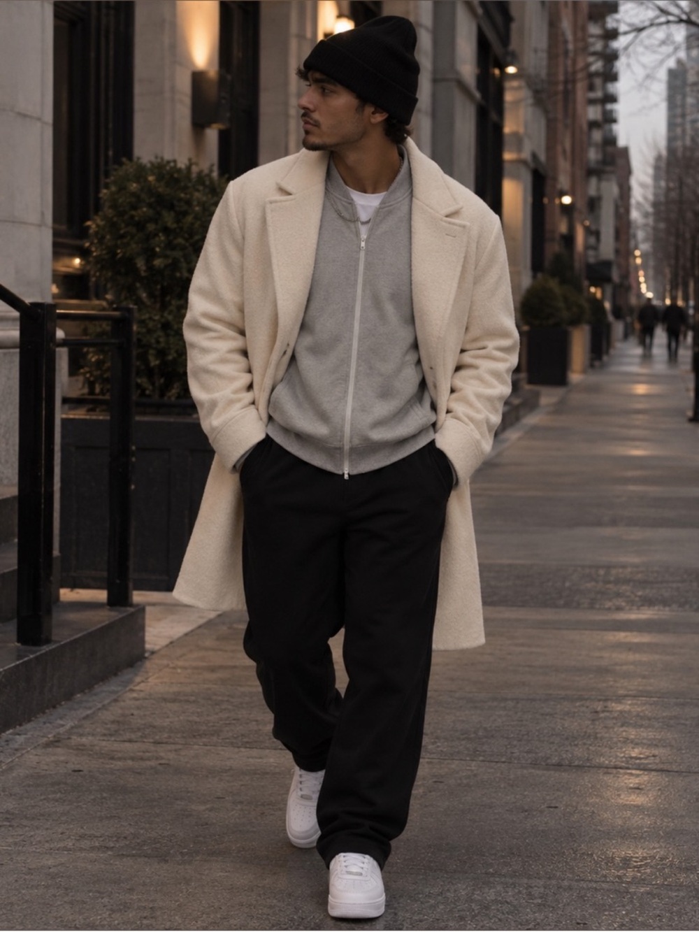 Alfani Light gray zip-up Bomber Jacket sweater